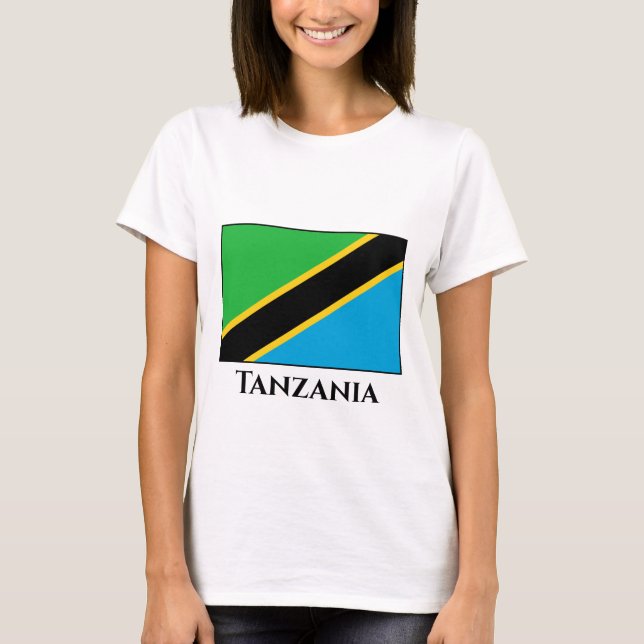 Camiseta Bandeira da Tanzânia (Frente)