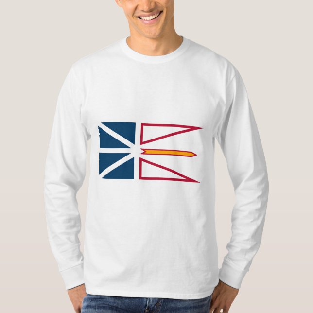 Camiseta Bandeira da Terra Nova e Labrador (Canadá) (Frente)