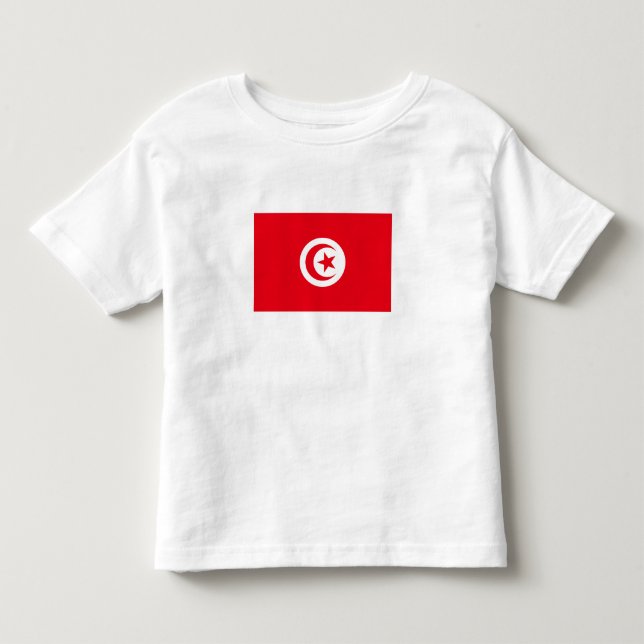 Camiseta Bandeira da Tunísia (Frente)