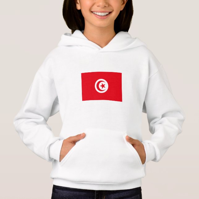 Camiseta Bandeira da Tunísia (Frente)