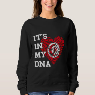 Camiseta Bandeira da Tunísia Está no meu DNA Coração Thumbm