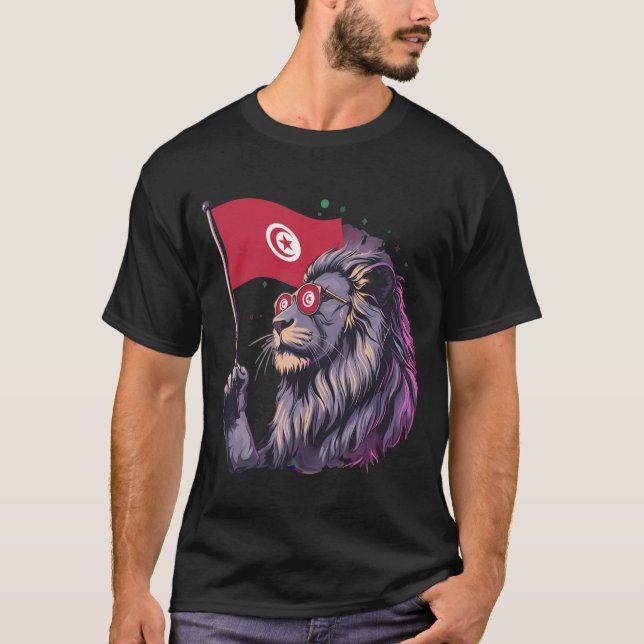 Camiseta Bandeira da Tunísia Raízes Tunisinas 4 (Frente)