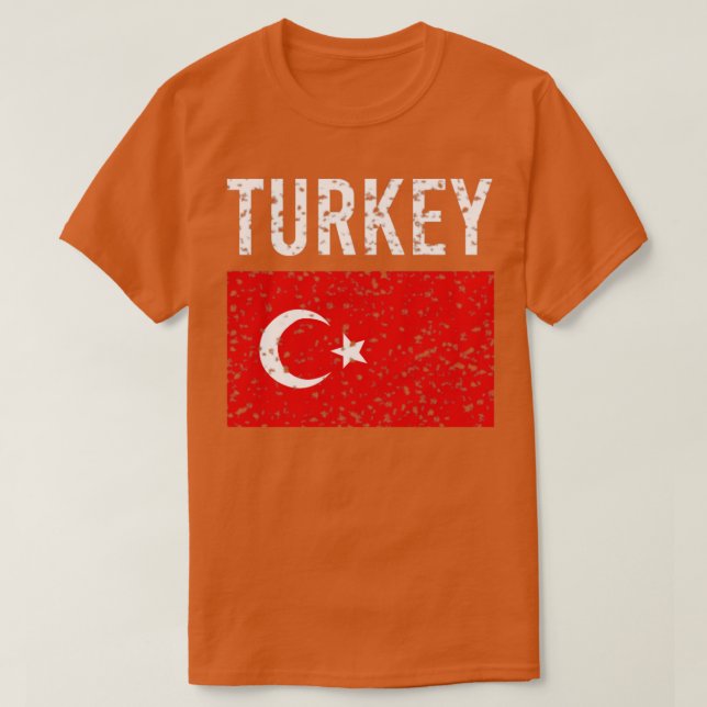 Camiseta Bandeira da Turquia (Frente do Design)