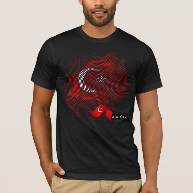 Camiseta bandeira da Turquia (Frente)
