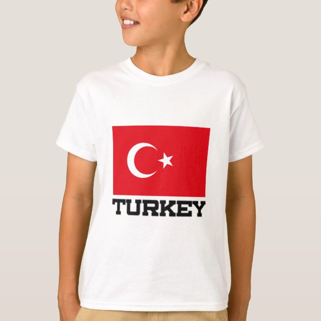 Camiseta Bandeira da Turquia (Frente)