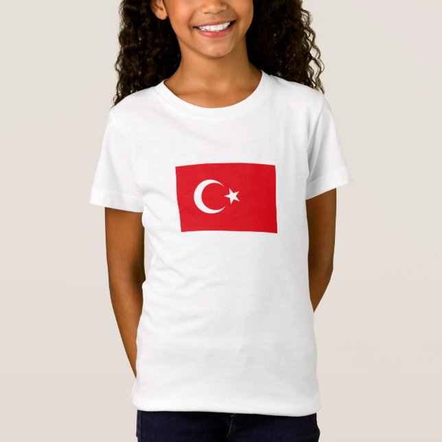 Camiseta Bandeira da Turquia (Frente)