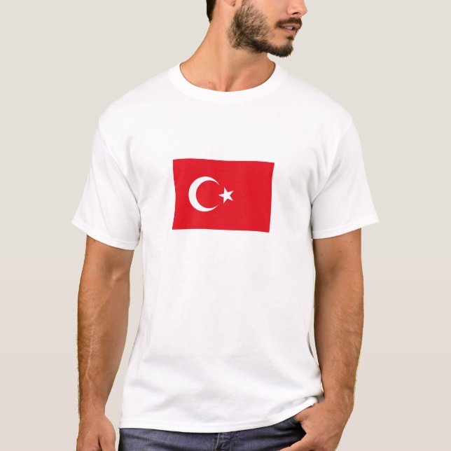 Camiseta Bandeira da Turquia (Frente)