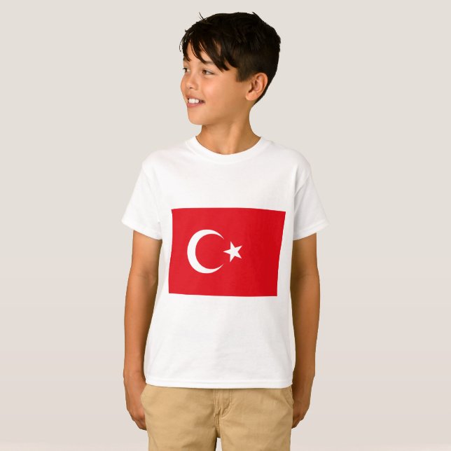 Camiseta Bandeira da Turquia (Frente Completa)