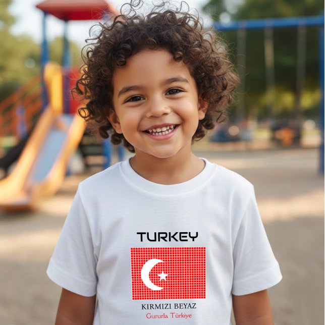 Camiseta Bandeira da Turquia (Criador carregado)