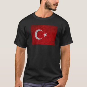 Camiseta Bandeira Da Turquia Para Vintage Turquia Legal Fla