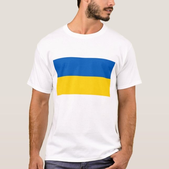 Camiseta Bandeira da Ucrânia (Frente)