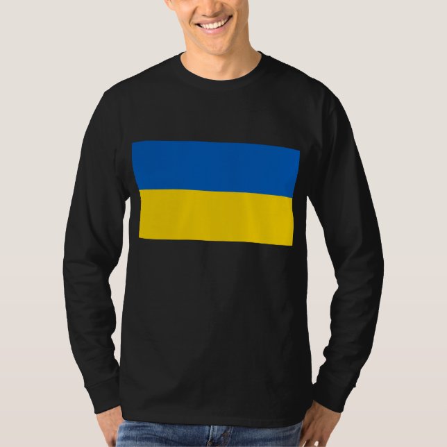 Camiseta Bandeira da Ucrânia (Frente)