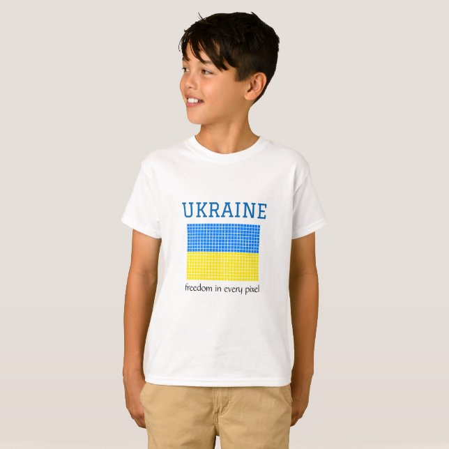 Camiseta Bandeira da UCRÂNIA (Frente Completa)