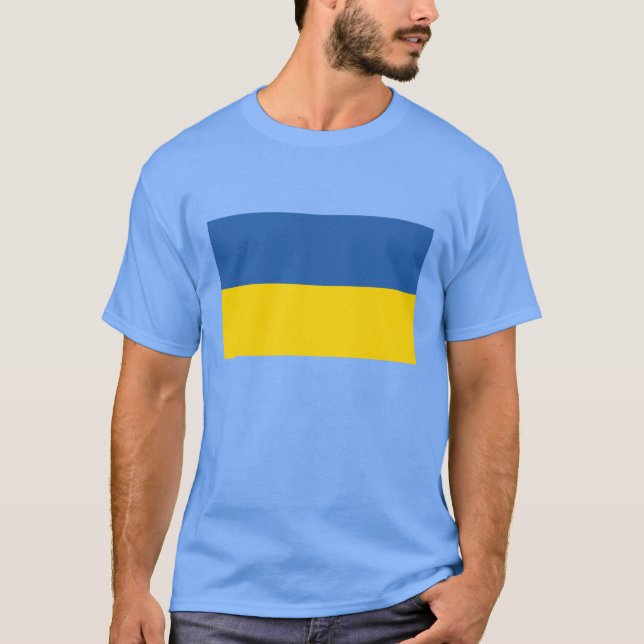 Camiseta Bandeira da Ucrânia (Frente)