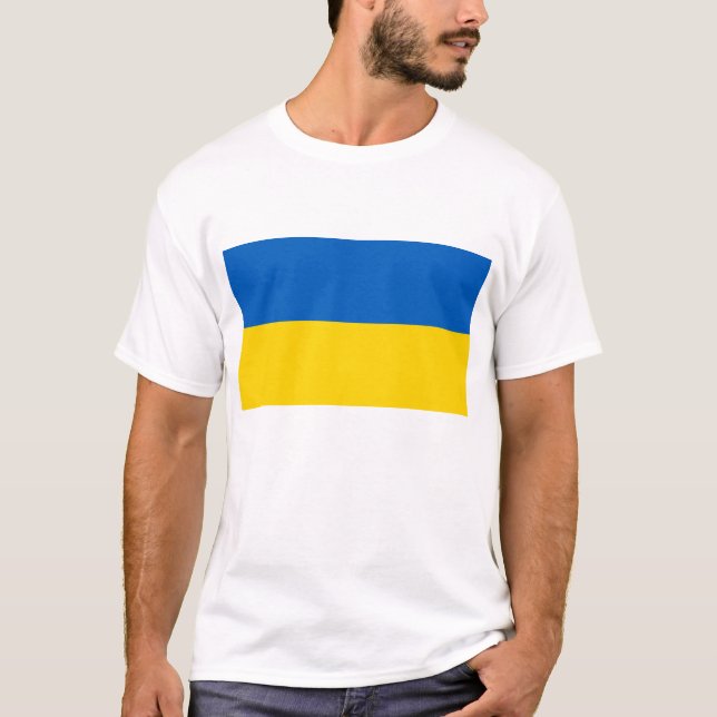 Camiseta Bandeira da Ucrânia (Frente)