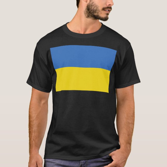 Camiseta Bandeira da Ucrânia (Frente)