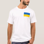 Camiseta Bandeira da Ucrânia<br><div class="desc">Bandeira da Ucrânia</div>