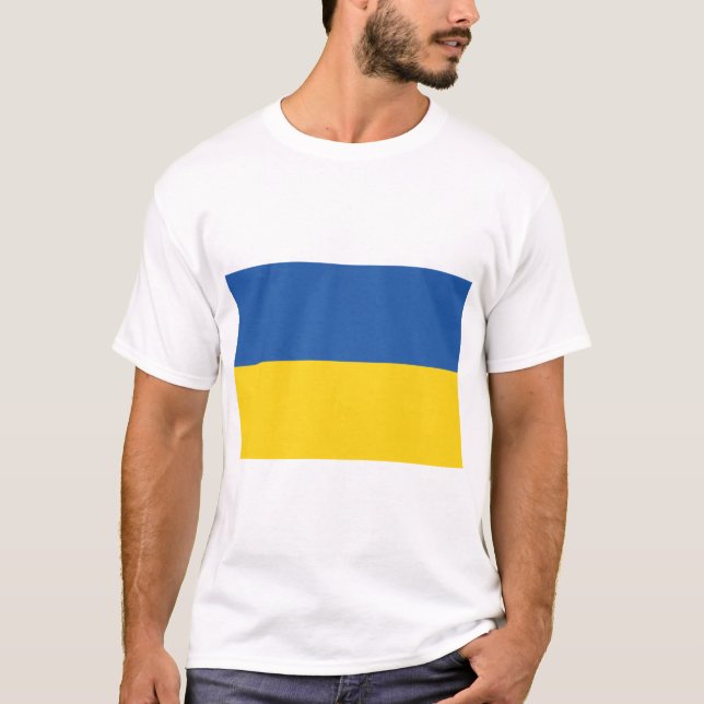 Camiseta Bandeira da Ucrânia (Frente)