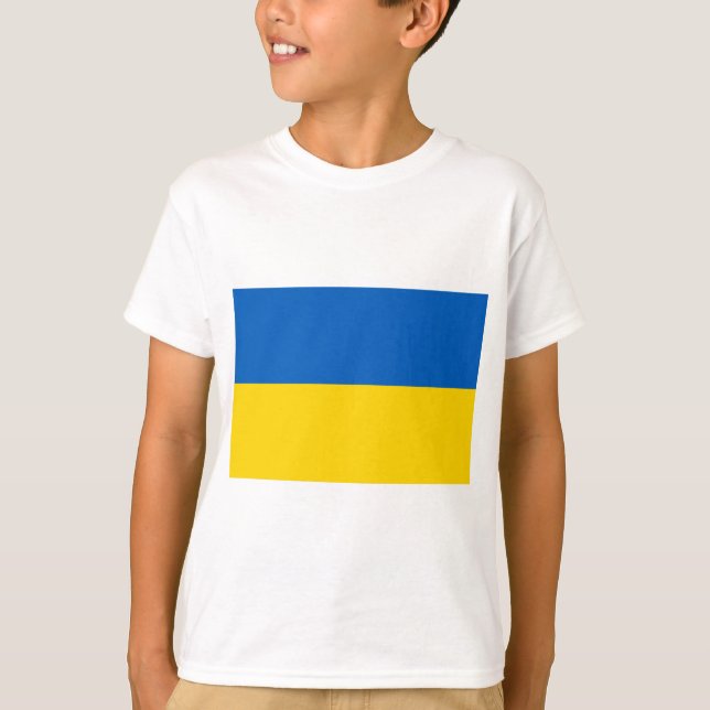 Camiseta Bandeira da Ucrânia (Frente)