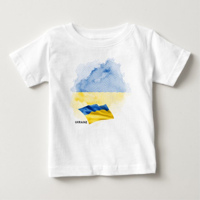 Camiseta bandeira da Ucrânia (Frente)