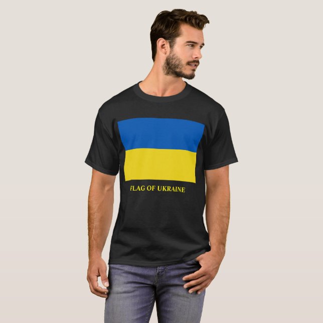 Camiseta Bandeira da Ucrânia (Frente Completa)
