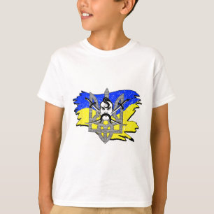 Camiseta Bandeira da Ucrânia Cossaco Guerreiro Ucraniano Tr