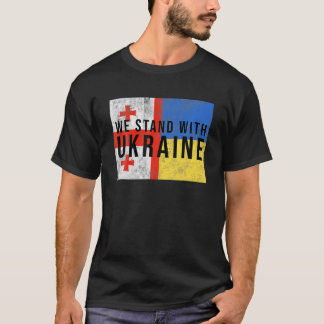 Camiseta Bandeira da Ucrânia Georgiana - Países Amigos