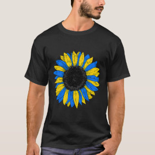 Camiseta Bandeira da Ucrânia Girassol Bandeira Ucraniana Vi