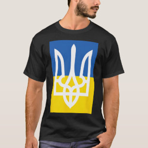 Camiseta Bandeira da Ucrânia Patrimônio Vintage