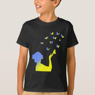 Camiseta Bandeira da Ucrânia Símbolo da Paz Poder Liberdade