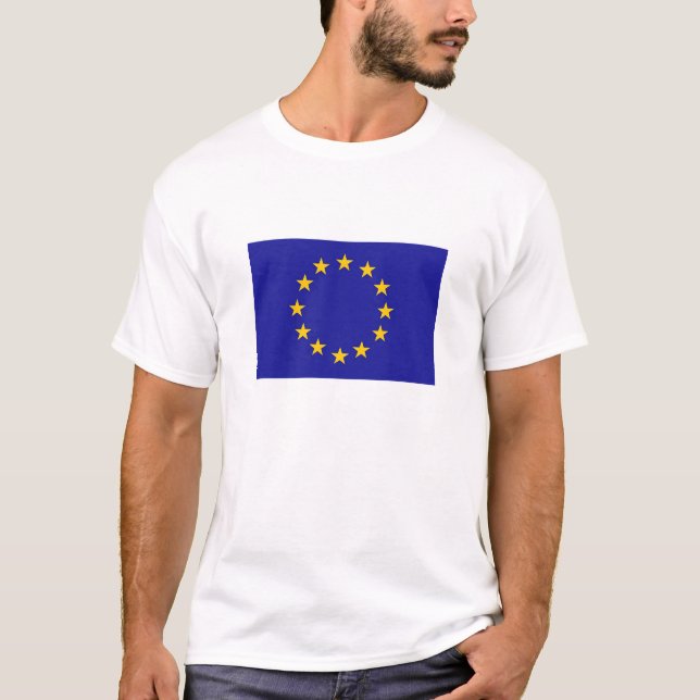 Camiseta Bandeira da União Europeia (Frente)