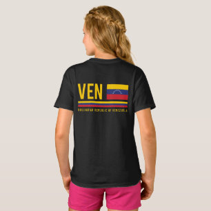 Camiseta Bandeira da Venezuela e Design de código ISO Alpha