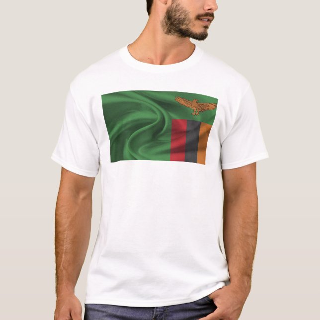 Camiseta Bandeira Da Zâmbia (Frente)