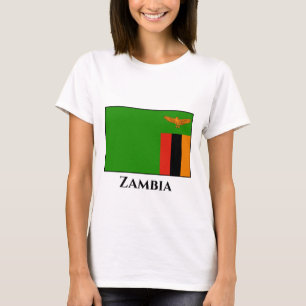 Camiseta Bandeira da Zâmbia