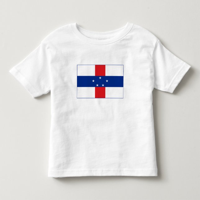 Camiseta Bandeira das Antilhas Holandesas (Frente)