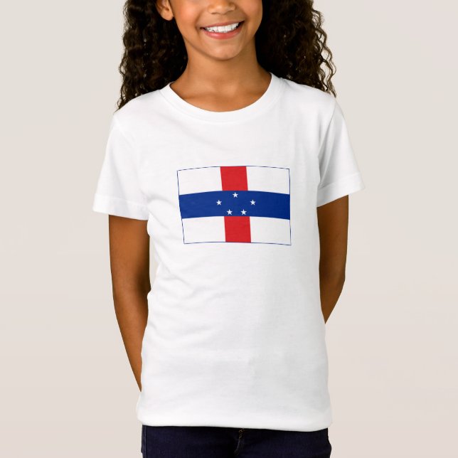 Camiseta Bandeira das Antilhas Holandesas (Frente)