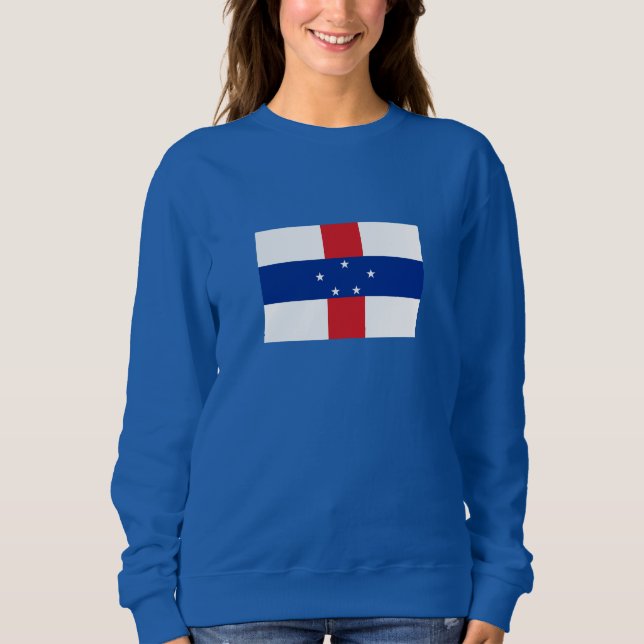 Camiseta Bandeira das Antilhas Neerlandesas (Frente)