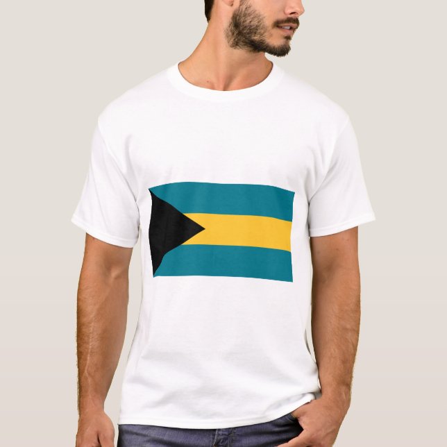 Camiseta Bandeira das Baamas (Frente)