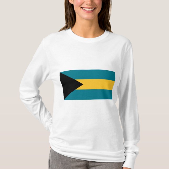 Camiseta Bandeira das Baamas (Frente)
