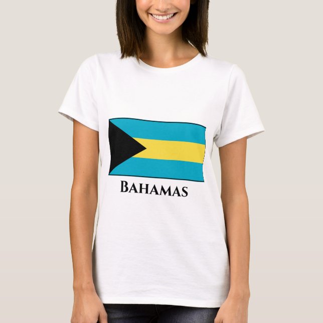 Camiseta Bandeira das Bahamas (Frente)