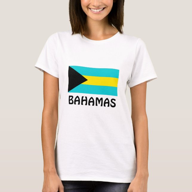 Camiseta Bandeira das Bahamas (Frente)