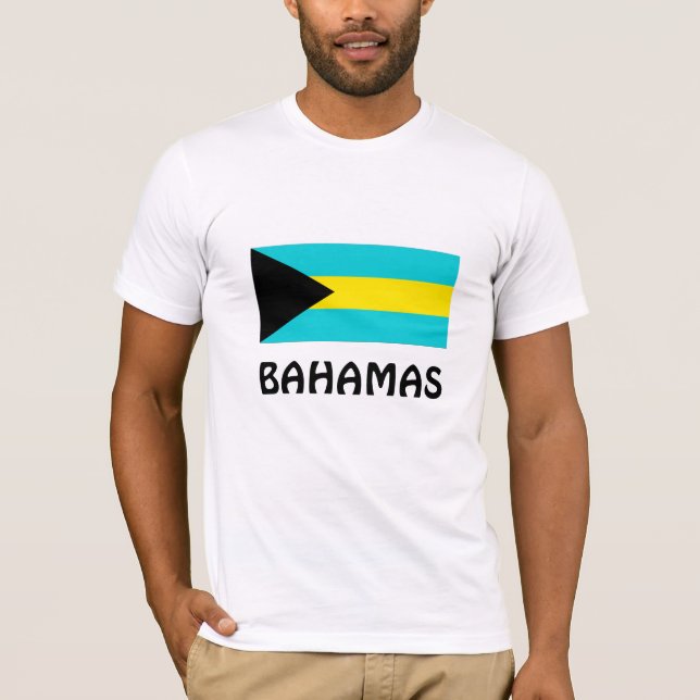 Camiseta Bandeira das Bahamas (Frente)