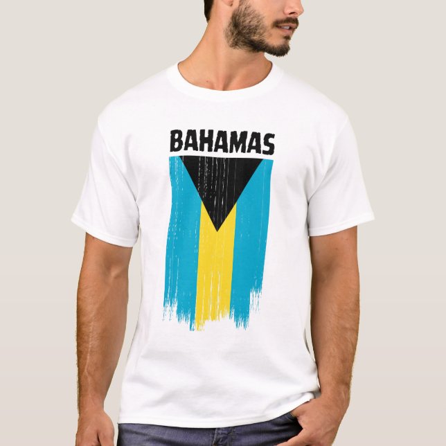 Camiseta Bandeira das Bahamas (Frente)