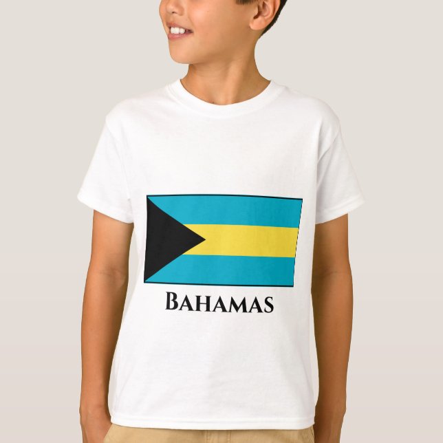 Camiseta Bandeira das Bahamas (Frente)
