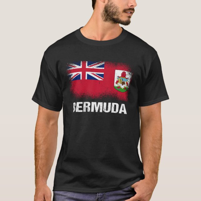 Camiseta Bandeira das Bermudas Bermudas  2 (Frente)