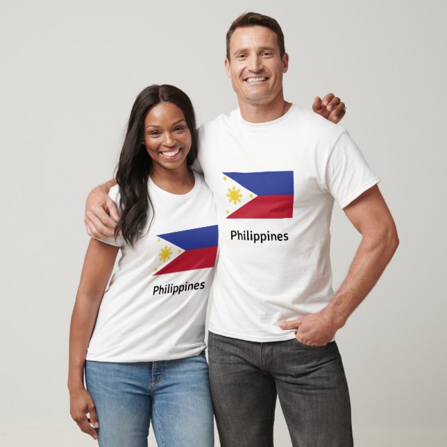 Camiseta Bandeira das Filipinas (Unissex)