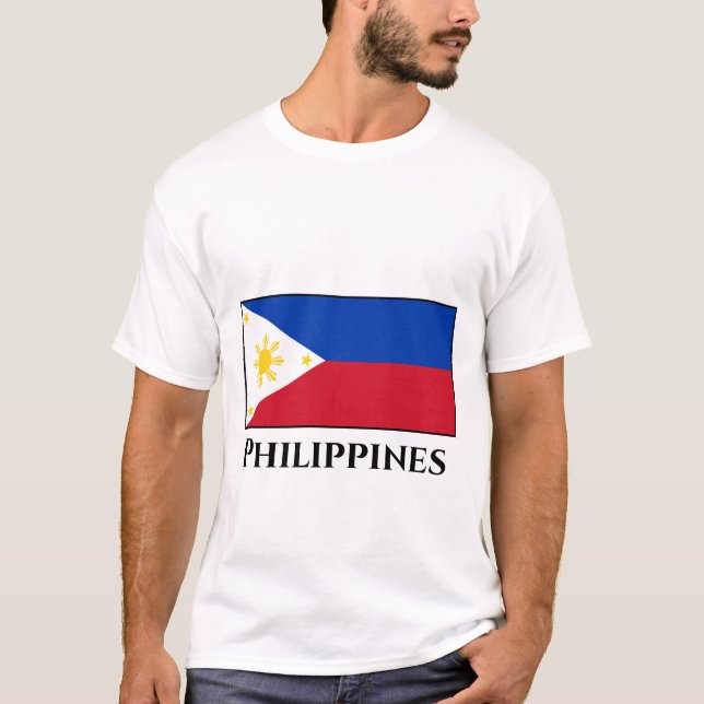 Camiseta Bandeira das Filipinas (Frente)