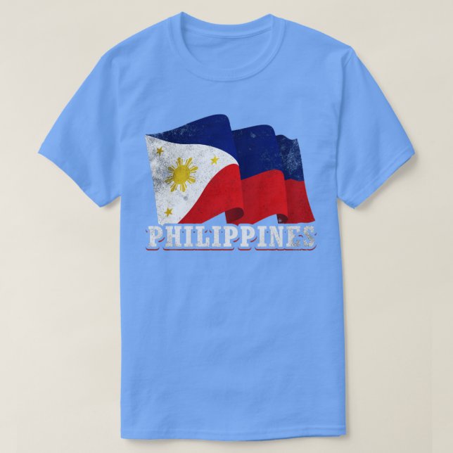 Camiseta Bandeira das Filipinas (Frente do Design)