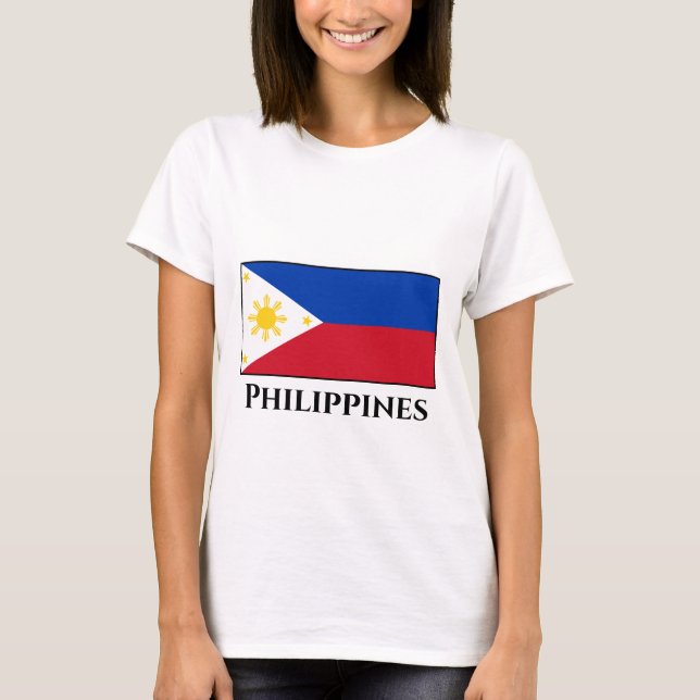 Camiseta Bandeira das Filipinas (Frente)
