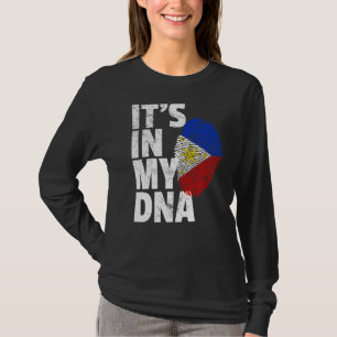 Camiseta Bandeira das Filipinas Está no Meu País de Natal
